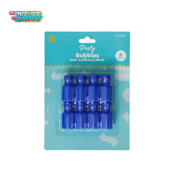 8 Bottles of Blue Bubble Water