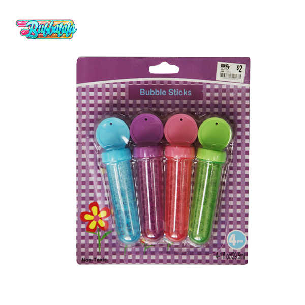 4 Color Plastic Bubble Tubes Bubble Water Sets