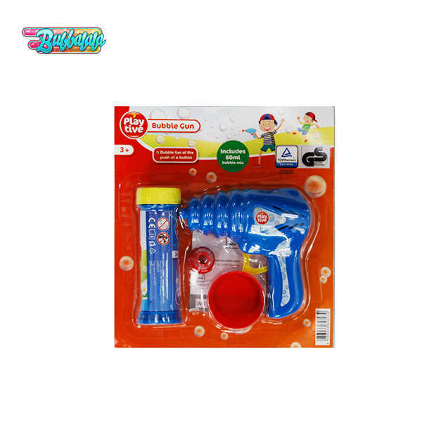 Blue Plastic Bubble Gun Toys Kits