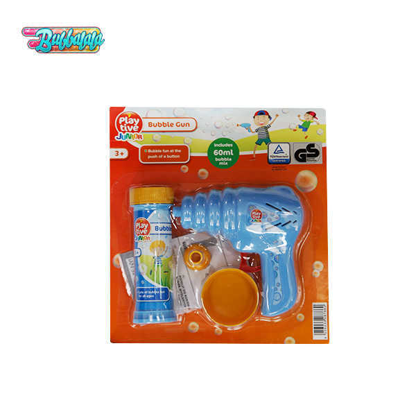 Sky Blue Plastic Bubble Gun Toys Kits