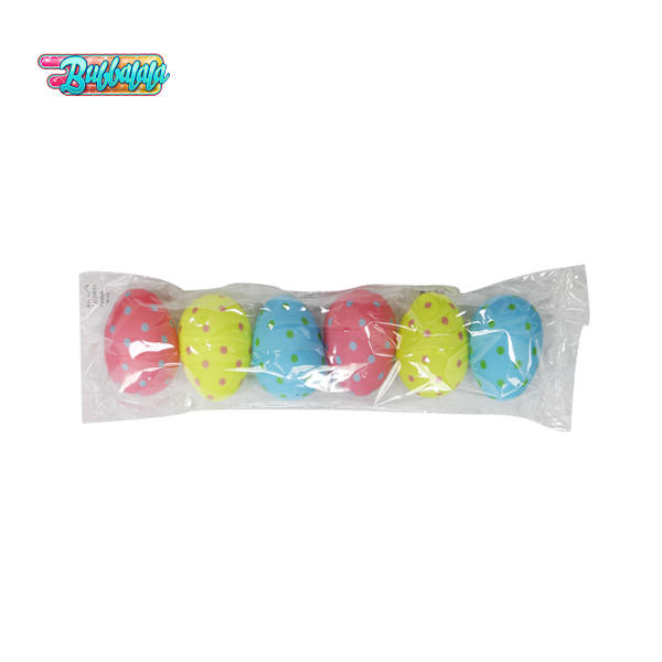 Color Dots 6 Pack Colored Plastic Easter Eggs
