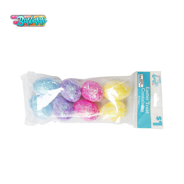Colorful Glitter Plastic Easter Eggs