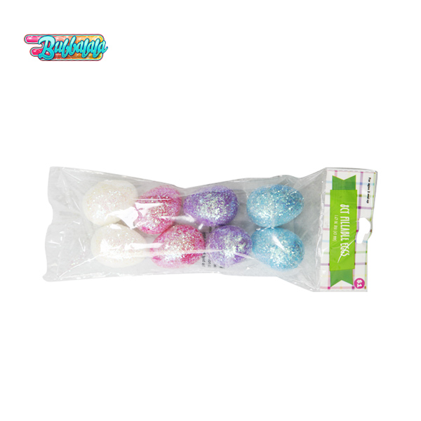 8pcs Mini Glitter Shiny Easter Eggs