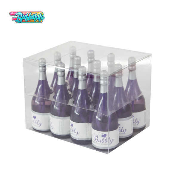 12 Bottles Purple Bubble Water Wine Bottle