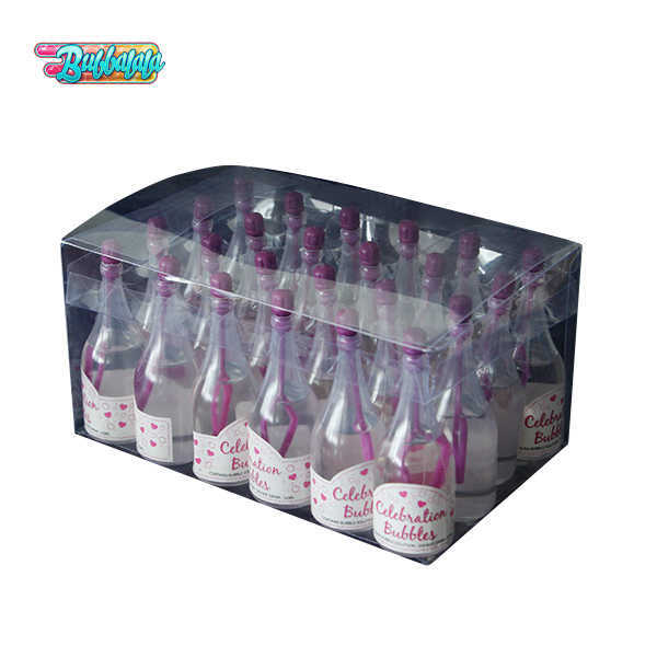 24 Bottles Purple Bubble Water Wine Bottle