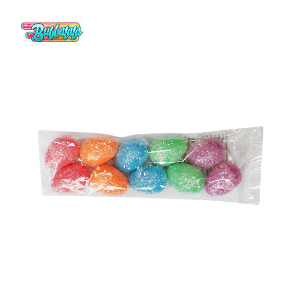 Frosted Sequin Easter Eggs With Bright Silk